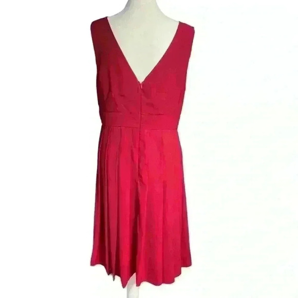 Gilli Dress MIDI sleeveless Pleated Skirt. Size L Red Wedding guest Graduation - Picture 4 of 6